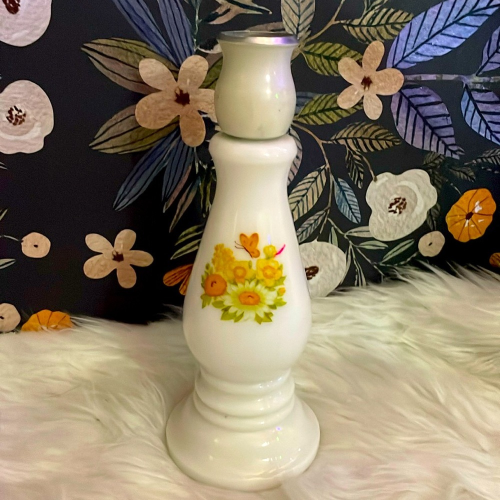 Vintage Avon Buttercup Candle Stick